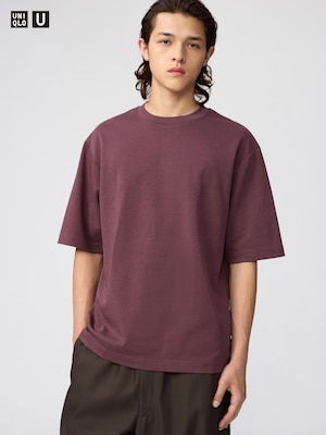 AIRism Cotton Áo Thun Dáng Rộng | Tay Lỡ