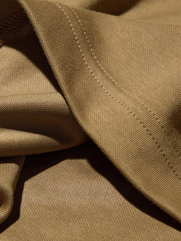 AIRism Cotton Áo Thun Dáng Rộng | Tay Lỡ