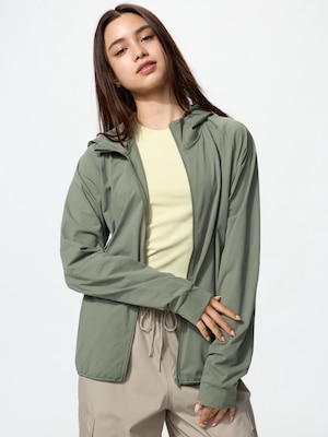 DRY-EX Áo Hoodie Chống Tia UV Kéo Khóa
