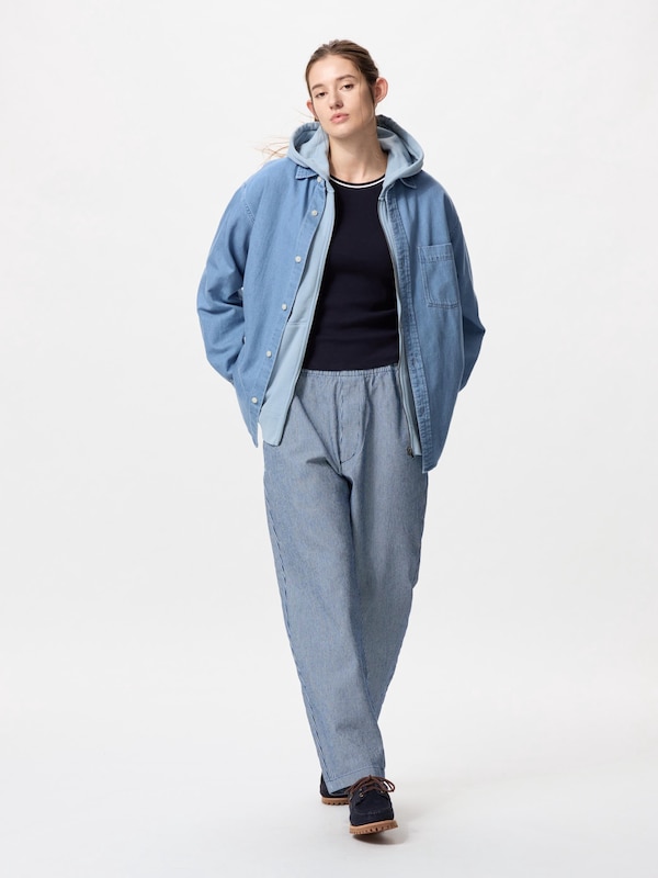 Quần Cotton Dài Đến Mắt Cá | Kẻ Sọc