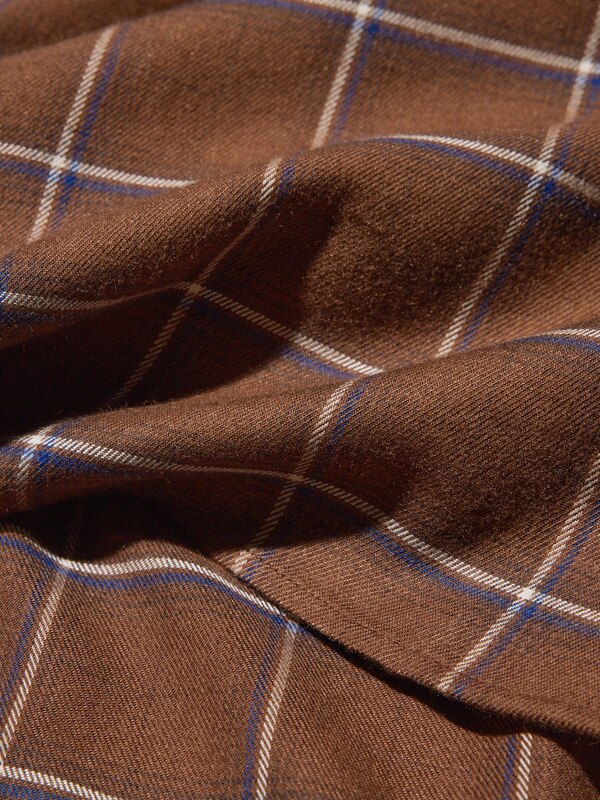 Áo Sơ Mi Cổ Mở Vải Dạ Mềm | Caro