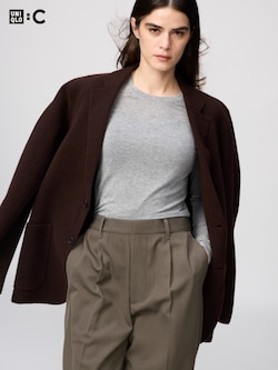 HEATTECH Extra Warm Áo Thun Giữ Nhiệt Len Pha Cashmere | Cổ Tròn