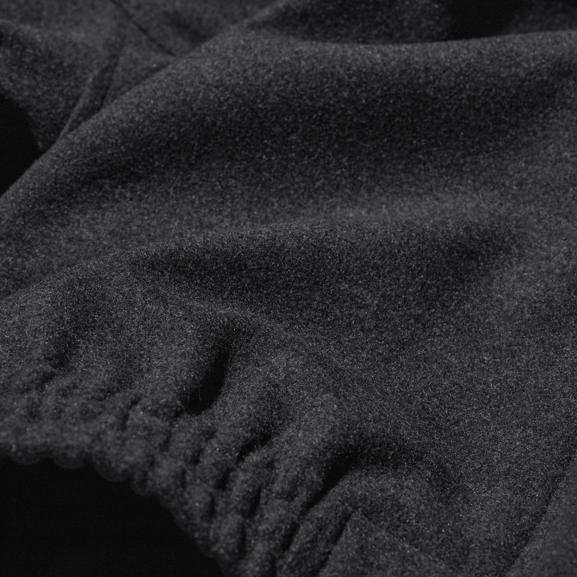 Wool blend fabric brushed for a super soft feel.