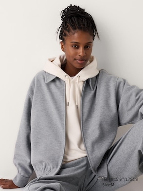 Brushed Jersey Oversized Blouson