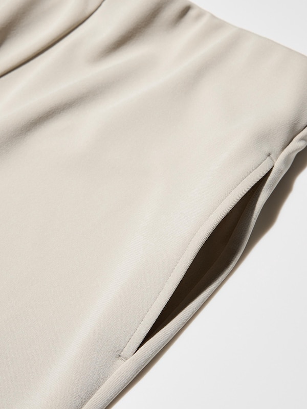 Crepe Jersey Straight Pants