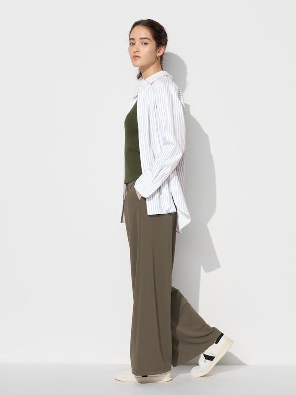 Crepe Jersey Straight Pants