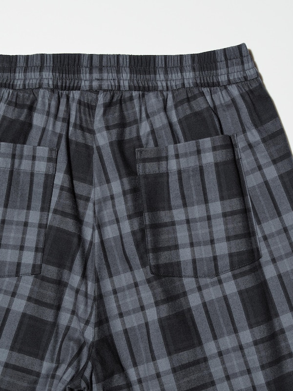 Flannel Easy Ankle Pants | Checked