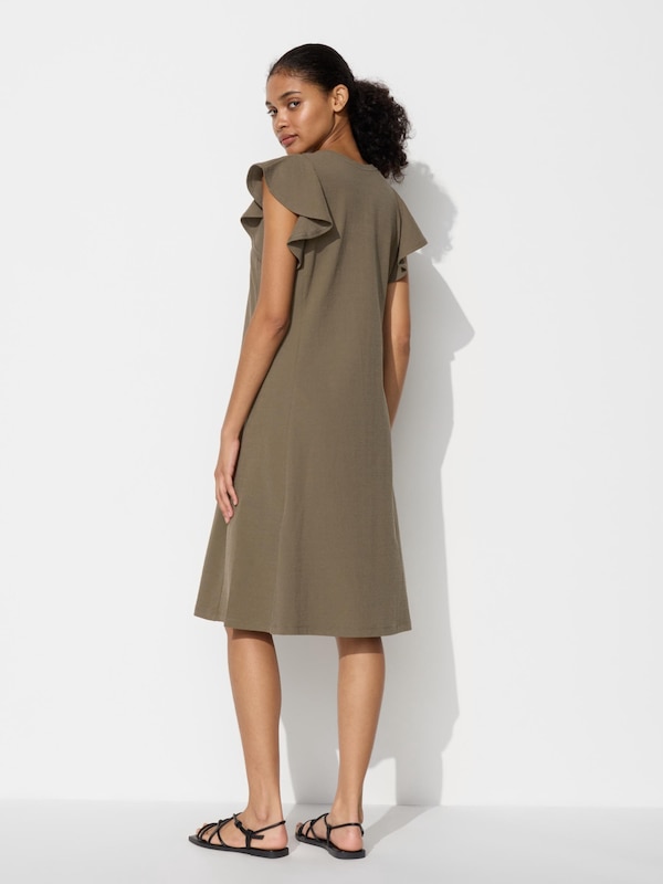 Ruffle Sleeveless Dress