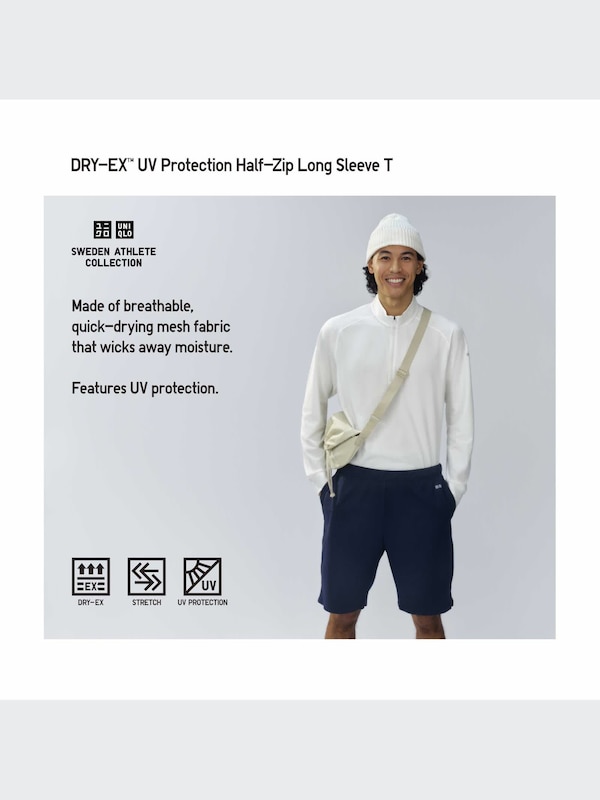 DRY-EX Áo Khoác Chống UV Nửa Khóa Kéo (Chống Nắng)