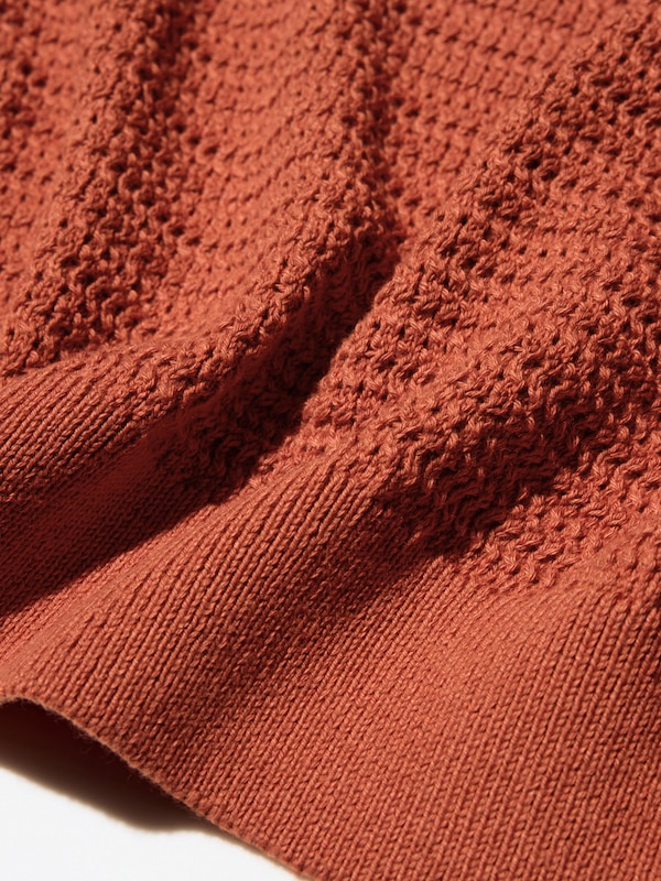 Áo Len Vải Pointelle Pha Cotton