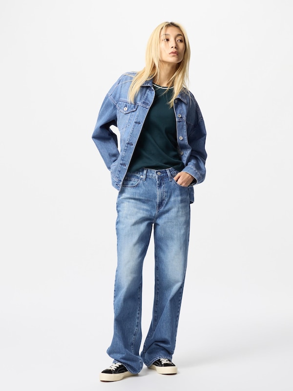 Áo Khoác Vải Denim Dáng Rộng