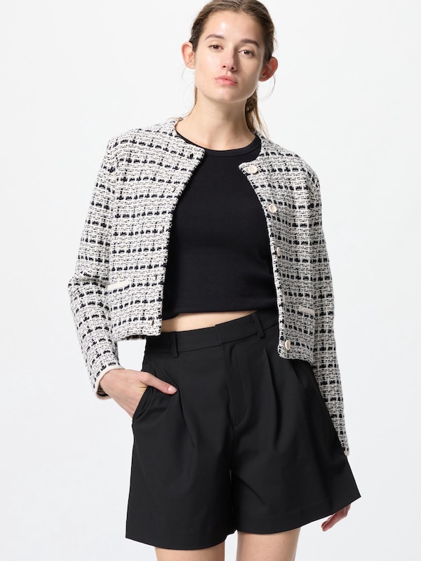 Áo Khoác Len Dáng Ngắn