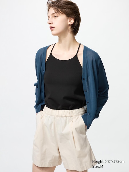 Áo Bra Top Hai Dây Vải Crepe Jersey
