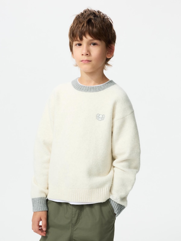 KAWS WINTER Áo Len Sợi Souffle