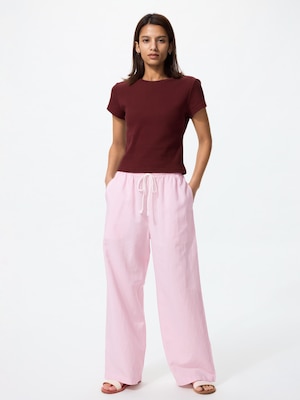 Linen Blend Easy Pants