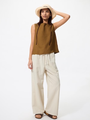 Quần Easy Vải Pha Linen