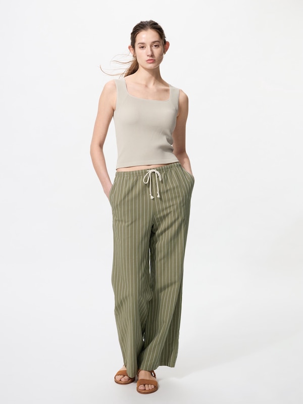 Ribbed Square Neck Sleeveless Bra Top