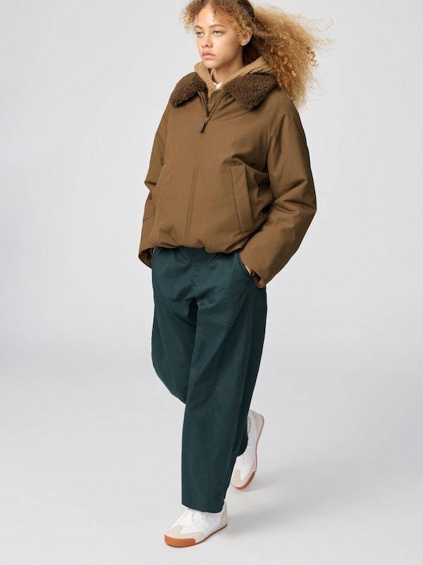 Cotton Curve Ankle Pants