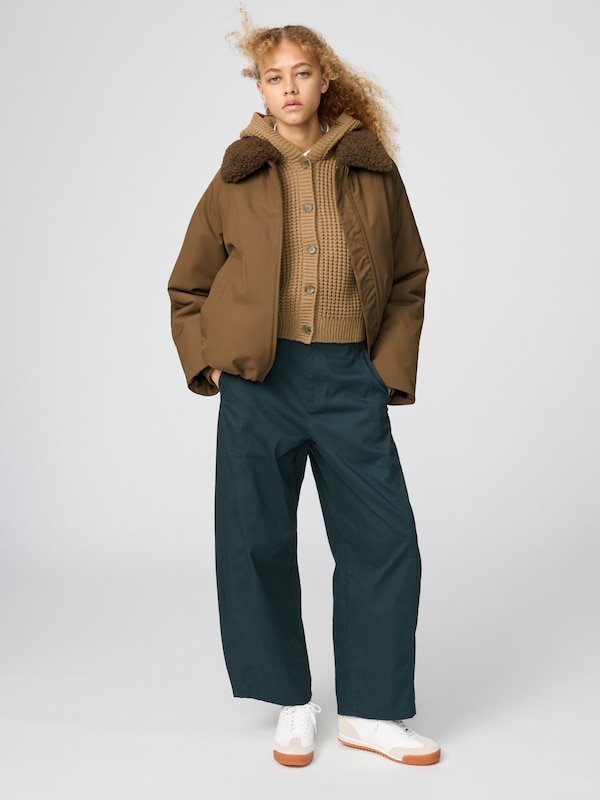 Cotton Curve Ankle Pants