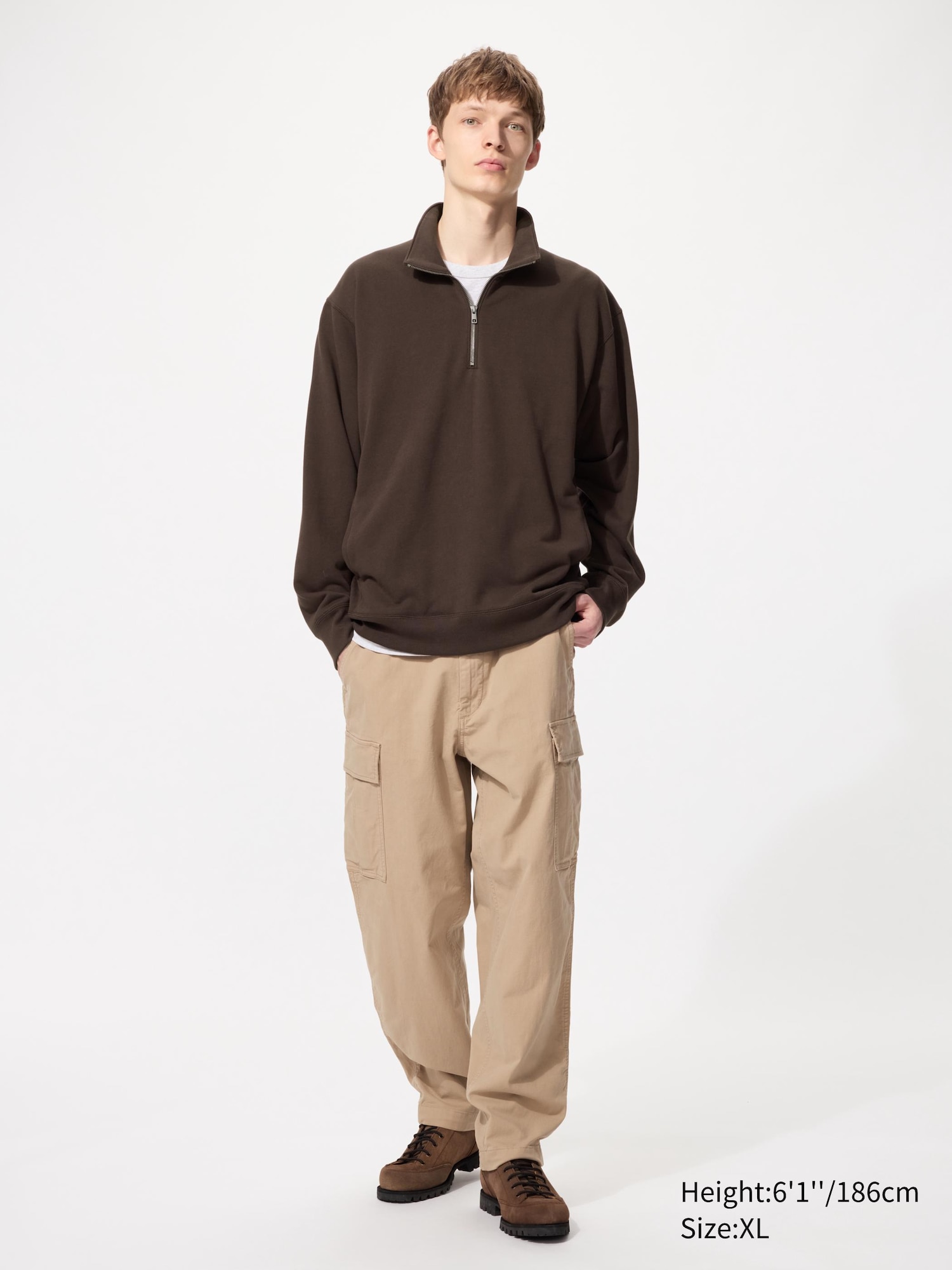 MEN'S HALF-ZIP SWEATSHIRT | UNIQLO VN