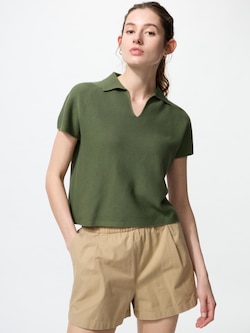 Áo Polo Vải Len Dệt 3D