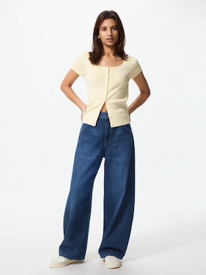 Quần Jeans Baggy Ống Cong Barrel