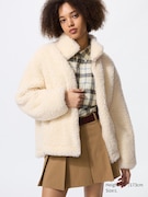 Áo Khoác Giả Lông Cừu Kéo Khóa