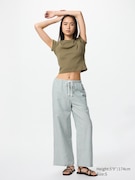 Quần Easy Vải Pha Linen | Kẻ Sọc