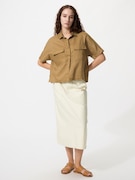 Chân Váy Vải Cotton Dáng Midi