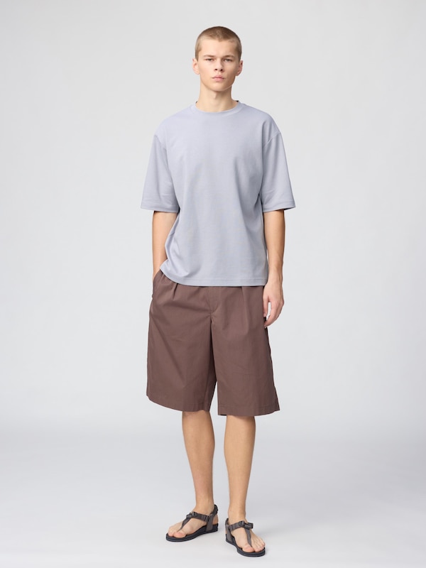 AIRism Cotton Oversized T-Shirt | Half-Sleeve