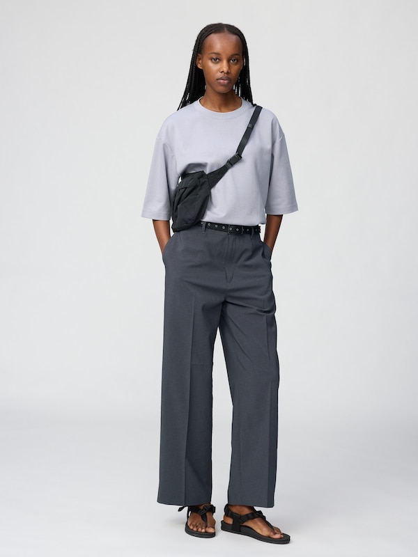 AIRism Cotton Oversized T-Shirt | Half-Sleeve