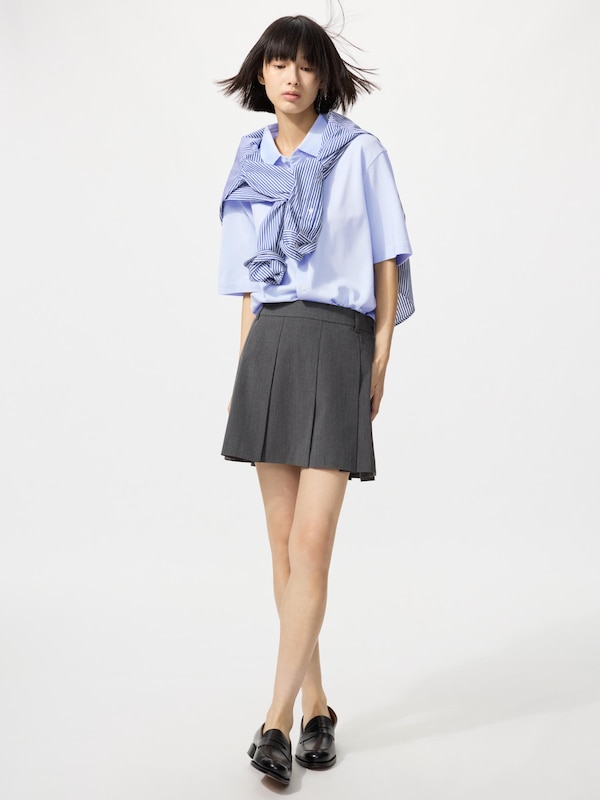 AIRism Cotton Áo Polo Vải Pique | Cài Khuy