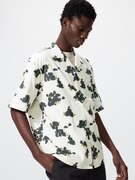 Áo Sơ Mi Cổ Mở Vải Modal Cotton | Họa Tiết