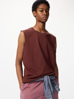 AIRism Cotton Áo Thun | Không Tay