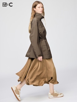 Chân Váy Vải Satin Dáng Dài