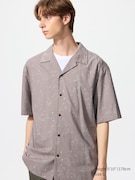 Áo Sơ Mi Cổ Mở Vải Modal Cotton| Họa Tiết