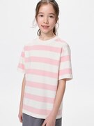 AIRism Cotton Áo Thun | Kẻ Sọc