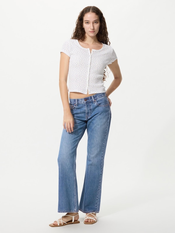 Texture Full Open Mini T-Shirt