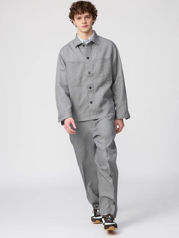 Premium Linen Shirt Jacket