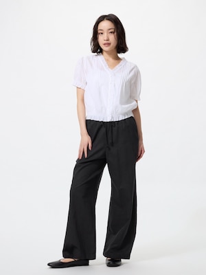 Quần Easy Vải Pha Linen