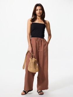 Quần Easy Vải Pha Linen