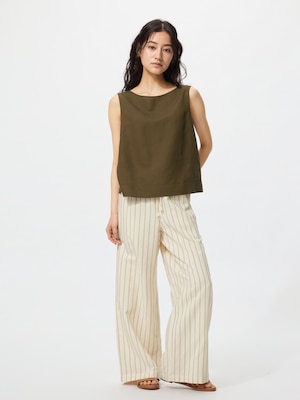 Quần Easy Vải Pha Linen | Kẻ Sọc