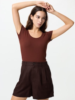 AIRism Cotton Scoop Neck Bra T-shirt