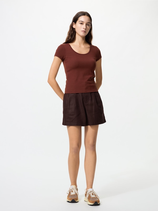 AIRism Cotton Scoop Neck Bra T-shirt