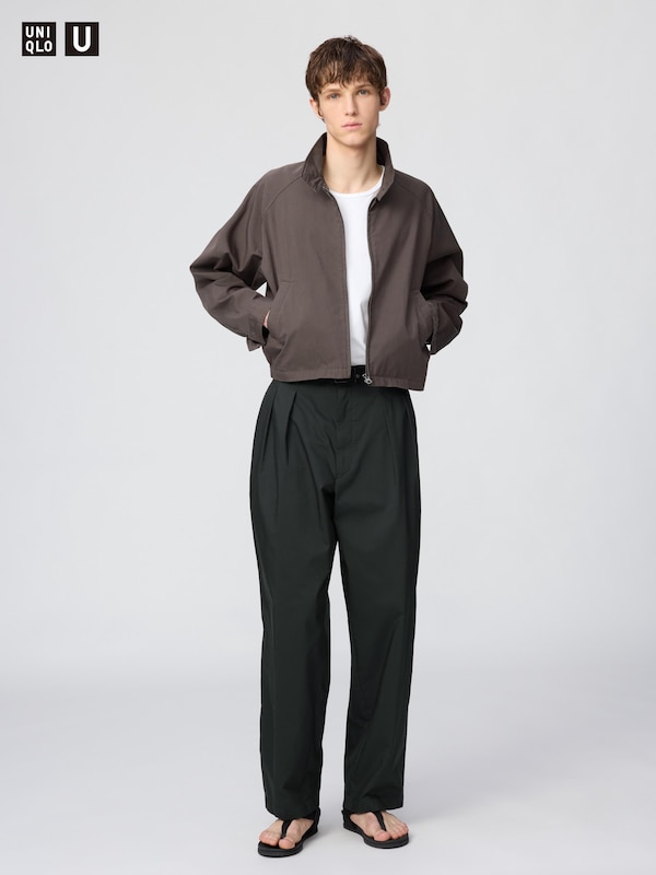 Áo Khoác Blouson Vải Pha Cotton Dáng Ngắn