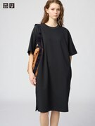 AIRism Cotton Đầm Thun Dáng Relax