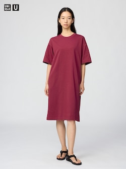 AIRism Cotton Đầm Thun Dáng Relax