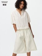 Quần Culotte Vải Pha Linen