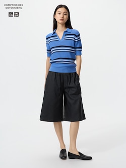 Quần Culotte Vải Pha Linen