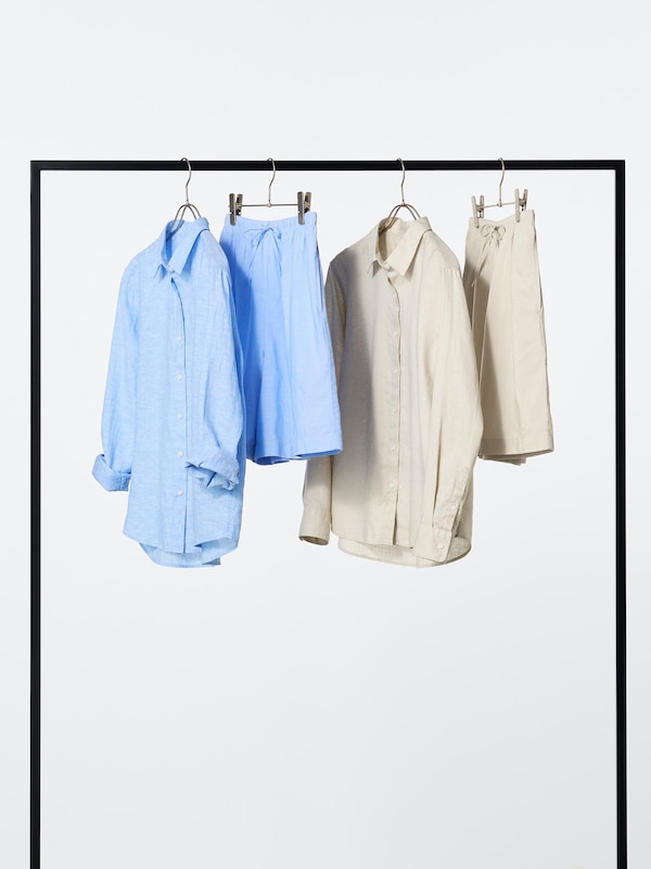 Quần Easy Shorts Vải Pha Linen